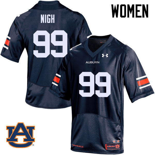 Women Auburn Tigers #99 Spencer Nigh College Football Jerseys Sale-Navy